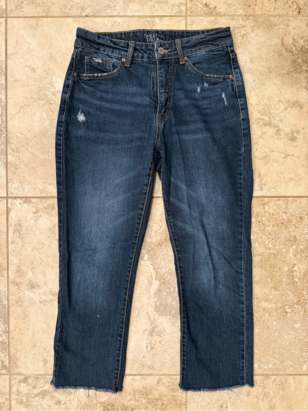 Time and Tru Dark Blue High-Rise Jeans